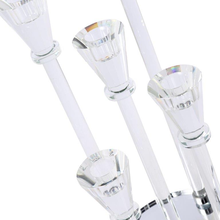 Home Decor Crystal Decor Table Top Candleholder 5 Arms 37 cm