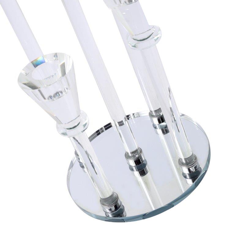 Home Decor Crystal Decor Table Top Candleholder 5 Arms 37 cm