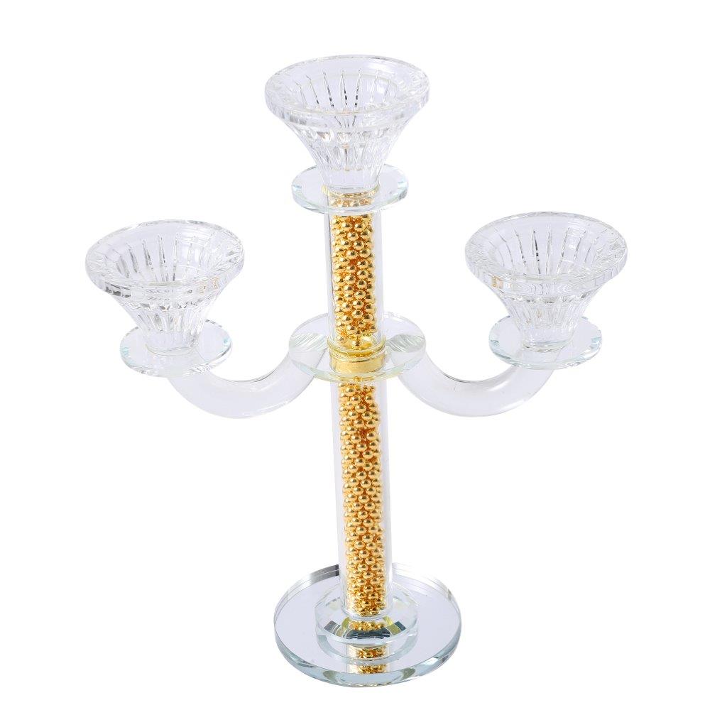 Home Decor Crystal Decor Table Top Candleholder 5 Arms 28 cm