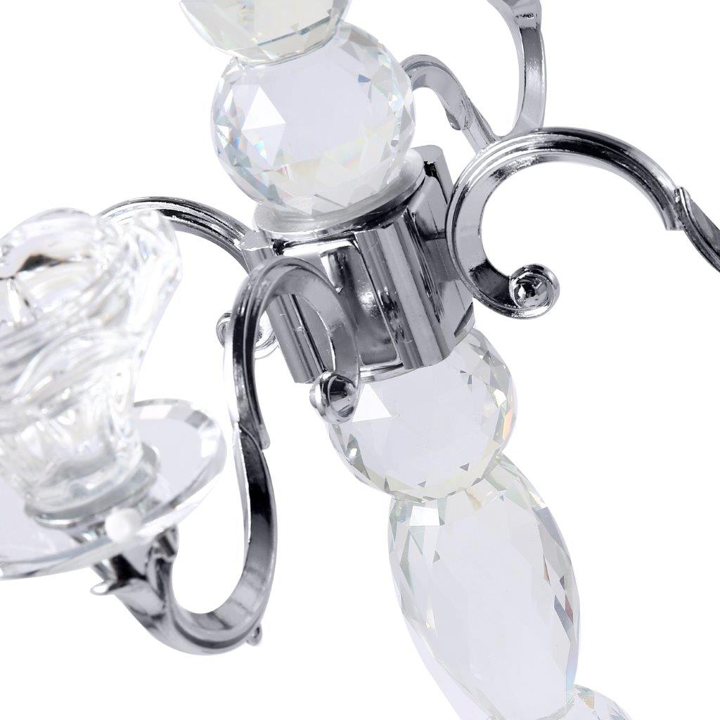 Home Decor Crystal Decor Table Top Candleholder 5 Arms 48 cm