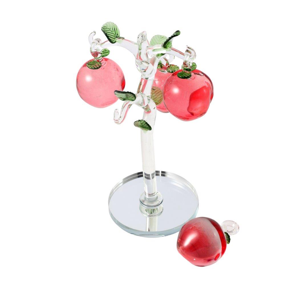 Home Decor Crystal Glass Fruit Tree 17.5 cm