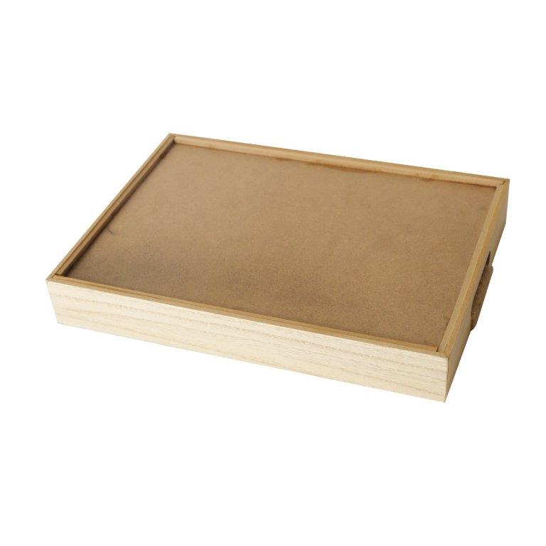 Abstract Deco Food Tray MDF Rectangle Serving Tray Set of 2 Pcs