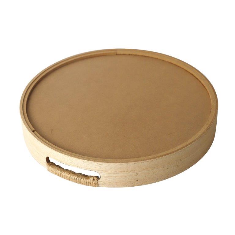 Abstract Deco Food Tray MDF Rectangle Serving Tray Set of 2 Pcs