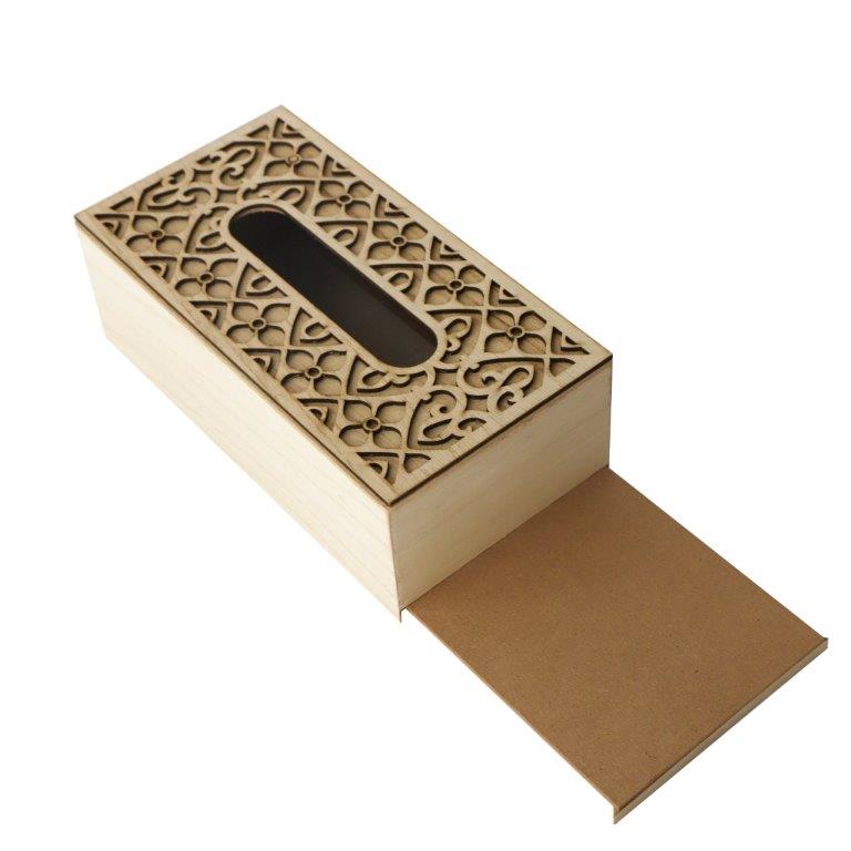 Premium Quality Abstract Design MDF Rectangular Tissue Box Napkin Holder