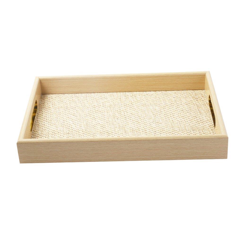 Abstract Deco Food Tray MDF Rectangle Serving Tray Set of 2 Pcs 30*20/36*25 cm