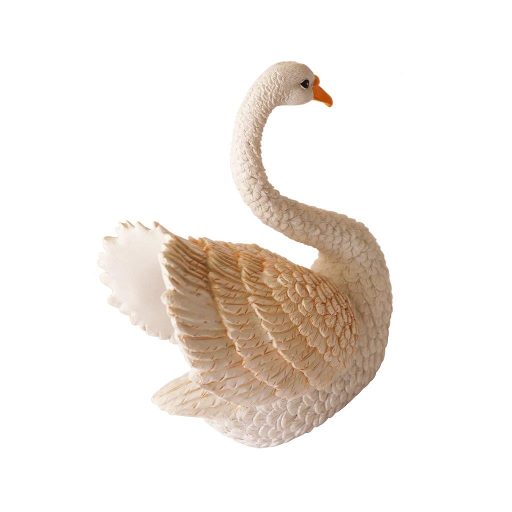 Sculpture Statue Resin Figurine Swan 15*9*18 cm