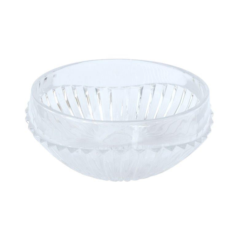 Crystal Glass Round Sugar Bowl Candy Jar with Lid