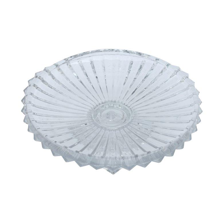 Crystal Glass Round Footed Cake Stand