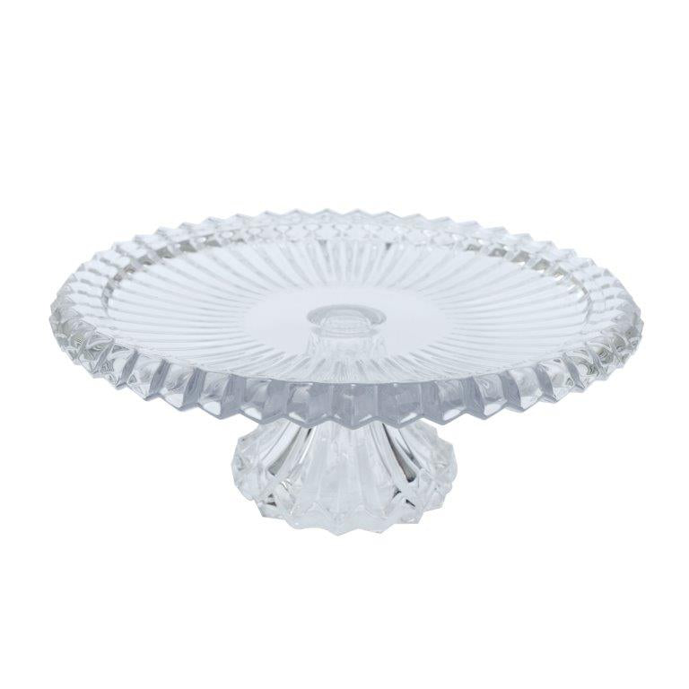 Crystal Glass Round Footed Cake Stand