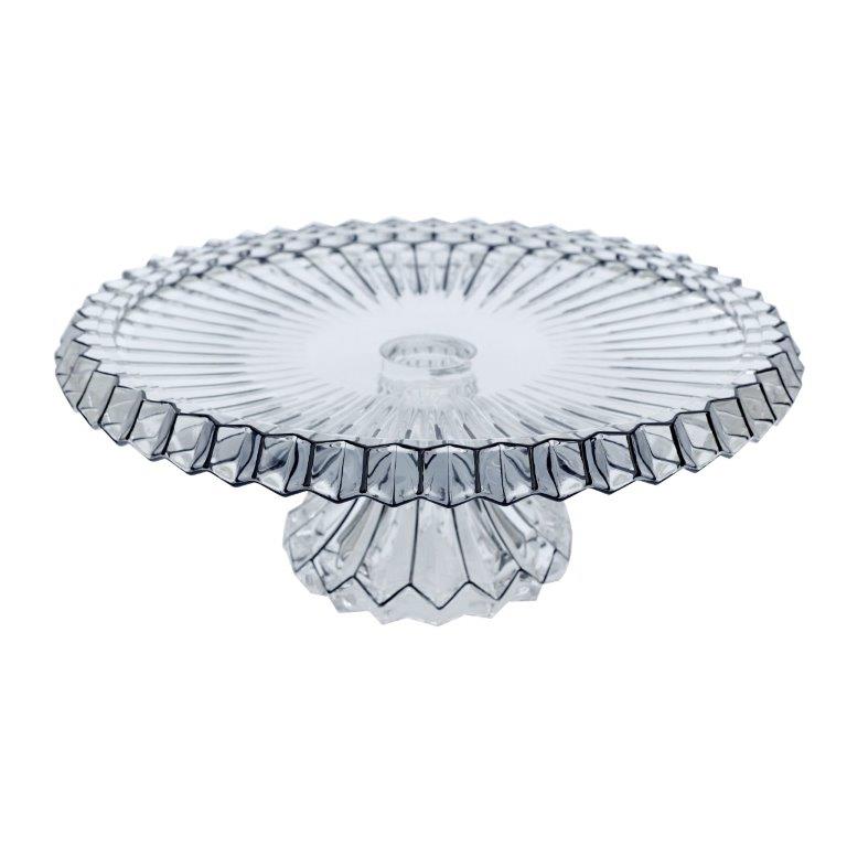 Crystal Glass Round Footed Cake Stand