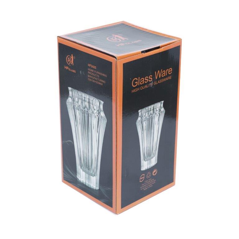 Home Decor Tabletop Crystal Cut Glass Vase