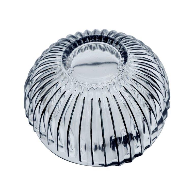 Crystal Glass Round Sugar Bowl Candy Jar with Lid
