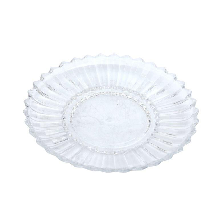 Crystal Glass Round 2 Tier Cake Stand