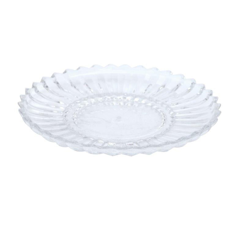Crystal Glass Round 2 Tier Cake Stand