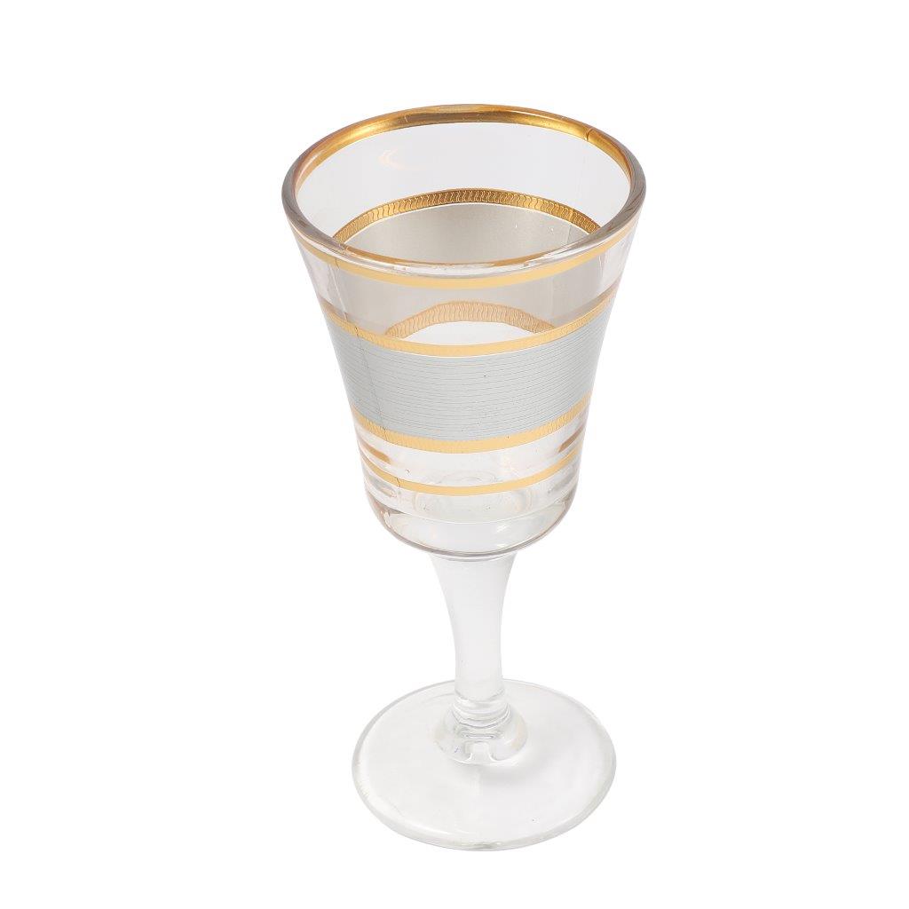 Moroccan Design Silver Drinking Glass Tumblers Set of 12 Pcs 6.5*12/7.5*15 cm