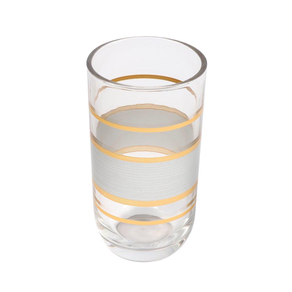 Moroccan Design Silver Drinking Glass Tumblers Set of 12 Pcs 6.5*12/7.5*15 cm