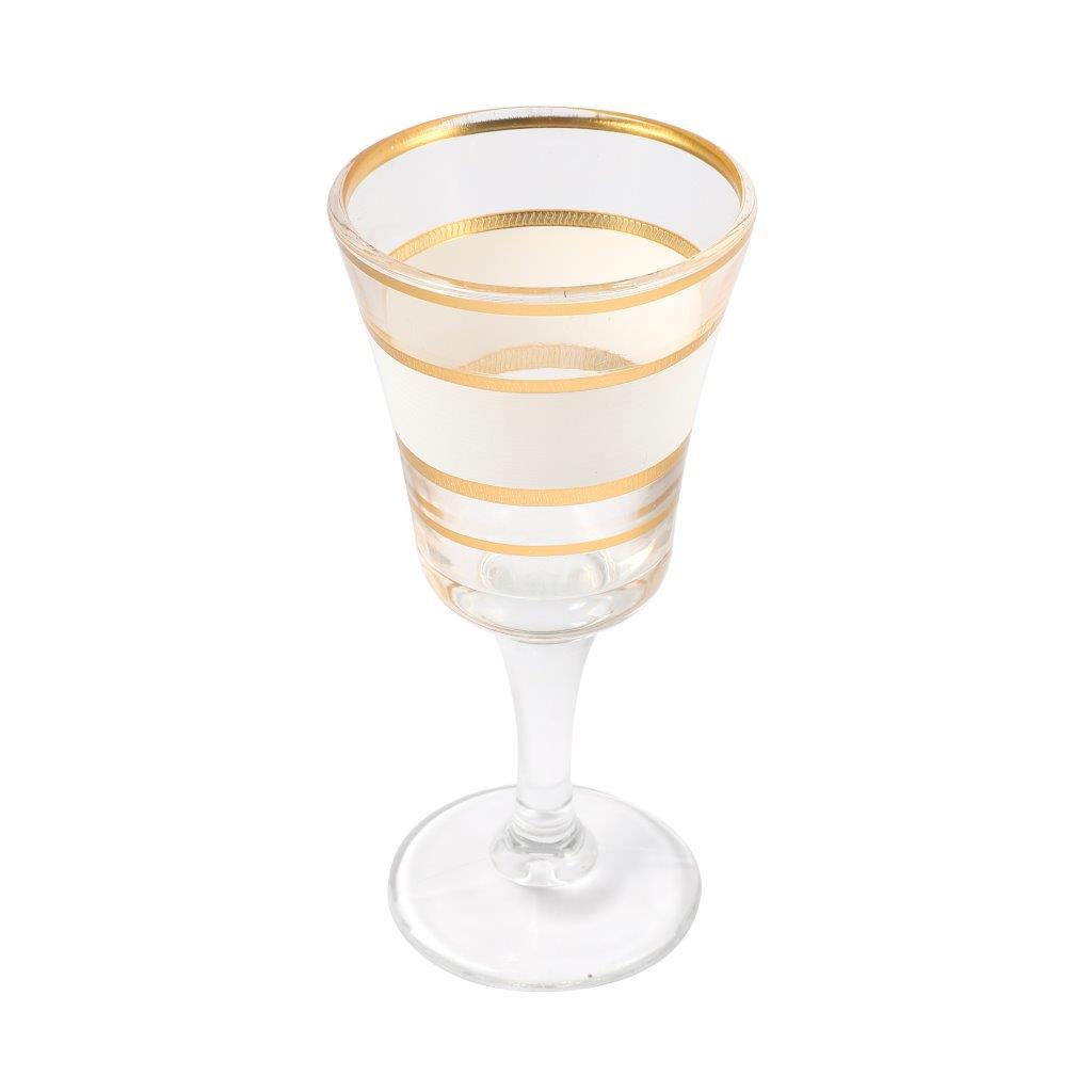 Moroccan Design White Drinking Glass Tunblers Set of 12 Pcs 6.5*12/7.5*15 cm
