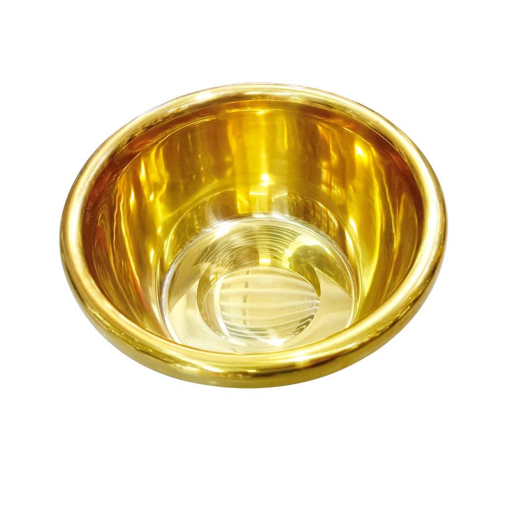 Gold Plated Stainless Steel Multipurpose Basin Bowl 24 cm