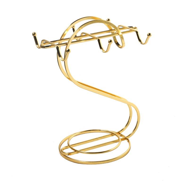 Gold Metal Mug Holder Cup Holder 16*14*25 cm