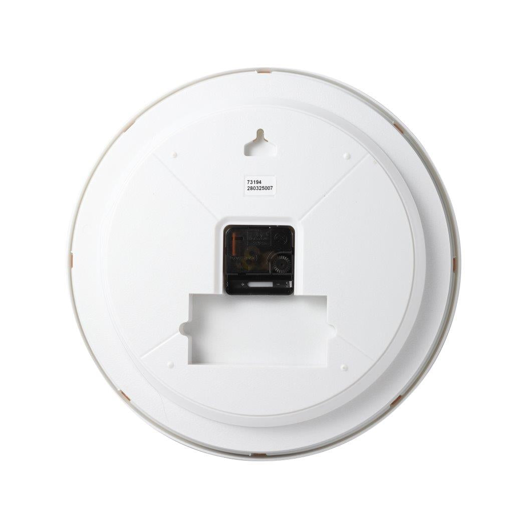 Minimalist Design Light Grey Round Analog Wall Clock 33 cm
