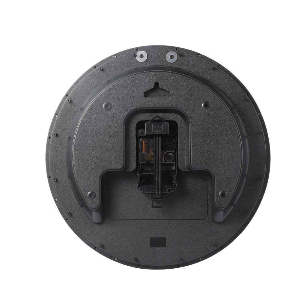 Decorative Black Round Analog Wall Clock with Pendulum 35*76 cm