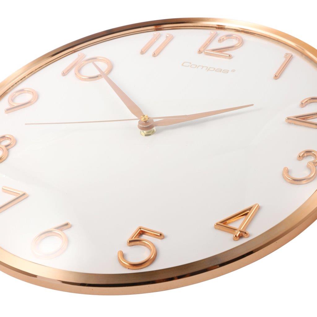 Minimalist Design White Round Analog Wall Clock 36 cm