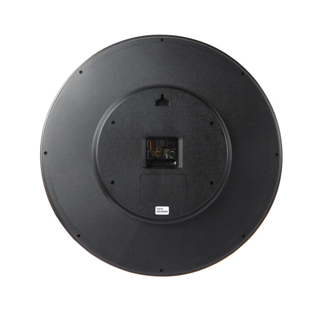 Minimalist Design Black Round Analog Wall Clock 46 cm