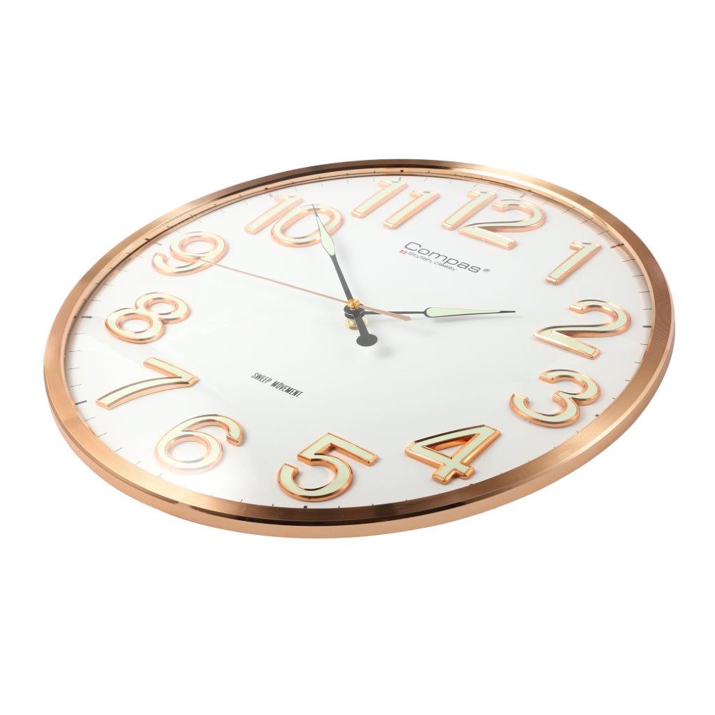Minimalist Design White Round Analog Wall Clock 36 cm