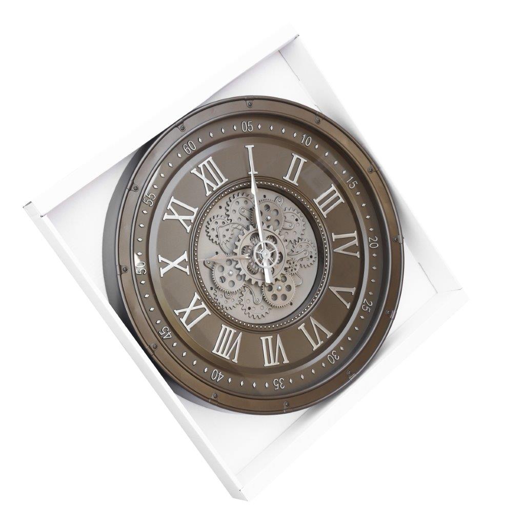 Decorative Mechanical Display Analog Wall Clock 60 cm