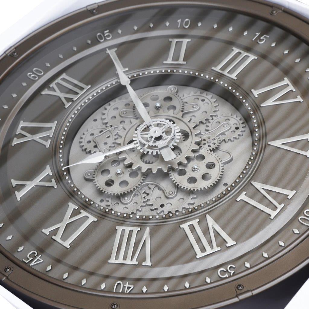 Decorative Mechanical Display Analog Wall Clock 60 cm