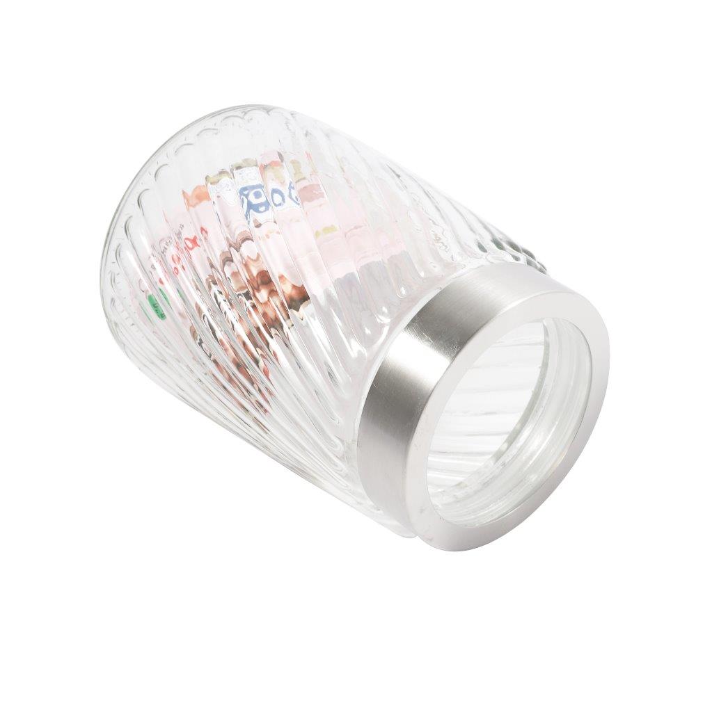 Glass Canister Set of 3 Pcs 10*12.5/10*16/10*20.5 cm