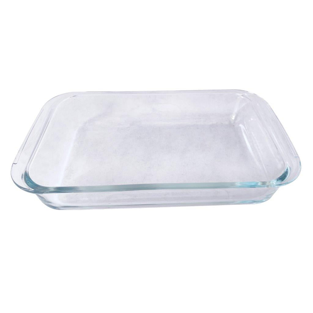 Heat Resistant Rectangle Glass Baking Dish Set of 3 Pcs 2.2/1.6/1L