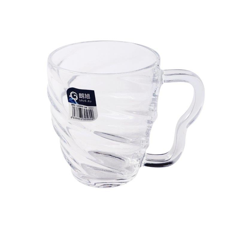 Premium Lead Free Glass Tea Cup Set of 6 Pcs 410 ml