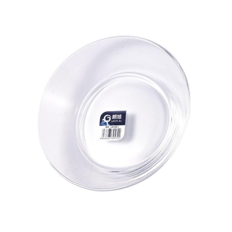 Premium Lead Free Glass Saucer Glass Plate Set of 6 Pcs 17*14 cm