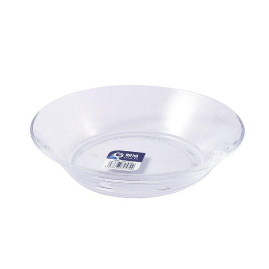 Premium Lead Free Glass Saucer Glass Plate Set of 6 Pcs 20.5*5 cm