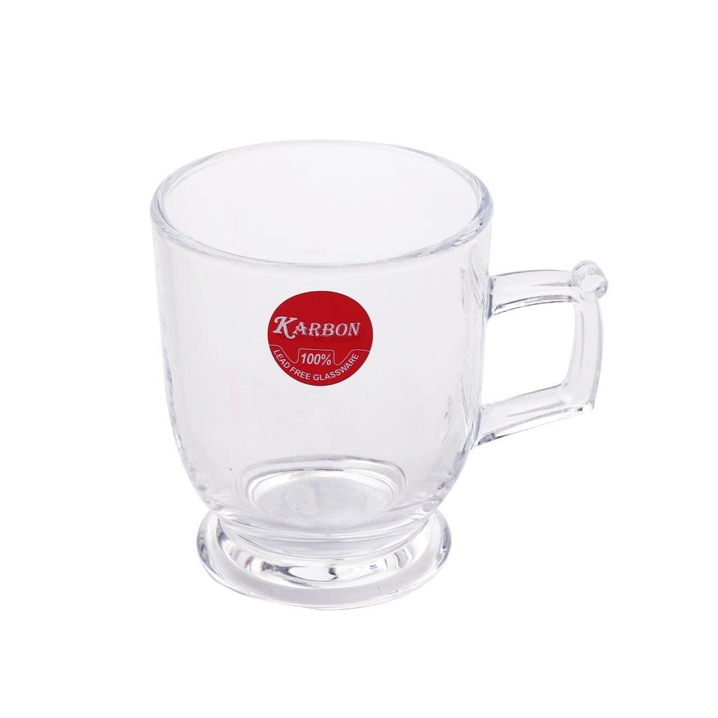 Premium Lead Free Glass Tea Cup Set of 6 Pcs 164 ml