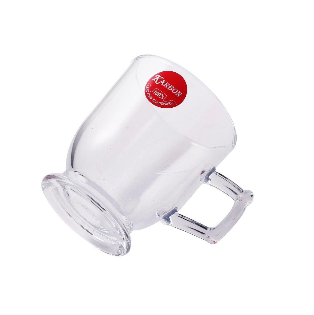 Premium Lead Free Glass Tea Cup Set of 6 Pcs 164 ml