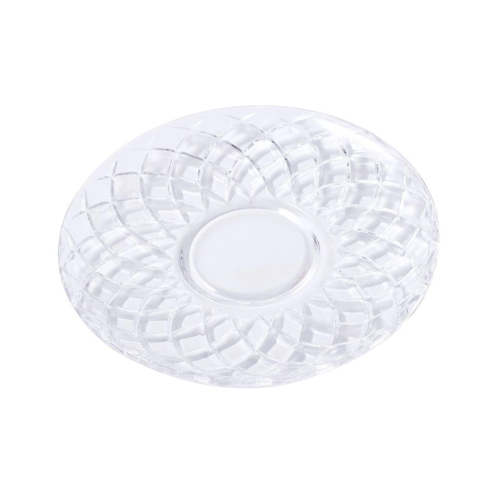 Premium Clear Glass Tea cup with Saucer Set of 6 Pcs 15/220 ml
