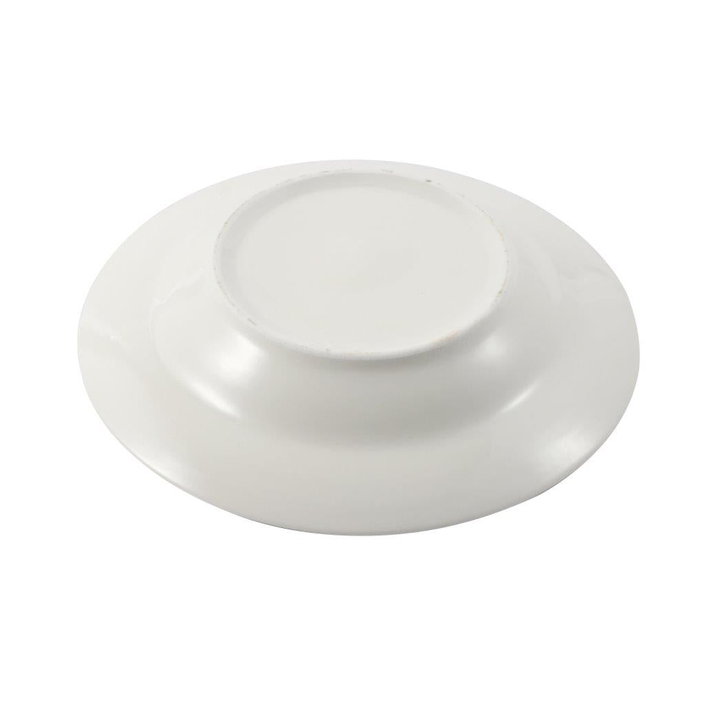 White Ceramic Floral Print Tableware Round Serving Dish Plate 6''