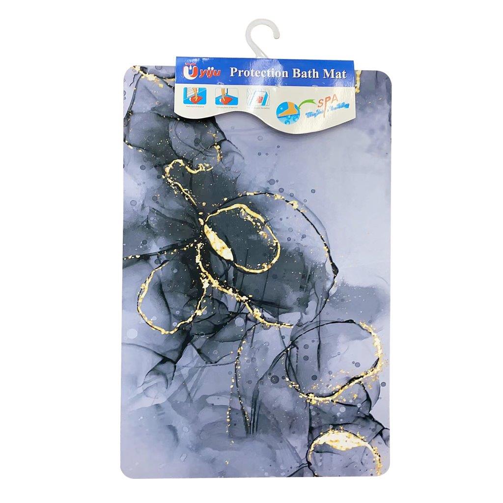 Multi Color Abstract Design Non Slip Bath Mat 38*58 cm