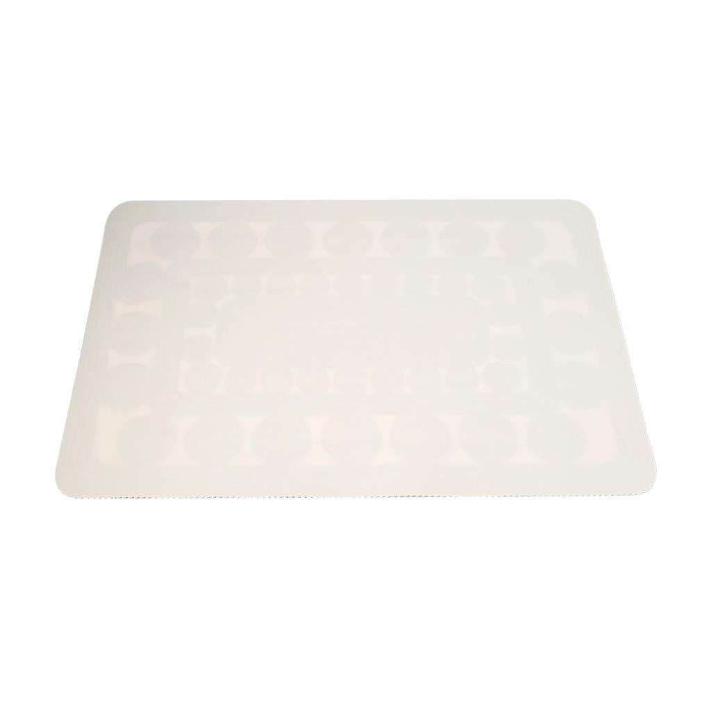 Deco Flower Abstract Pattern Plastic Dining Table Placemat 30*45 cm