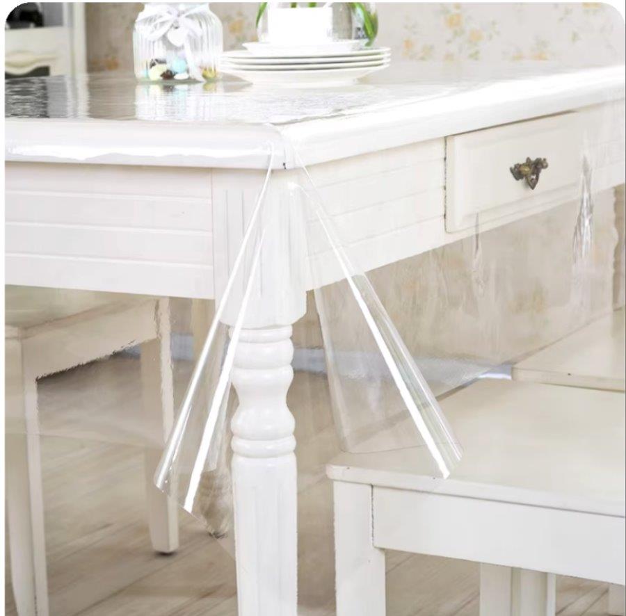 Premium Clear Design PVC Table Cloth Table Cover Protector 1.37*50 m