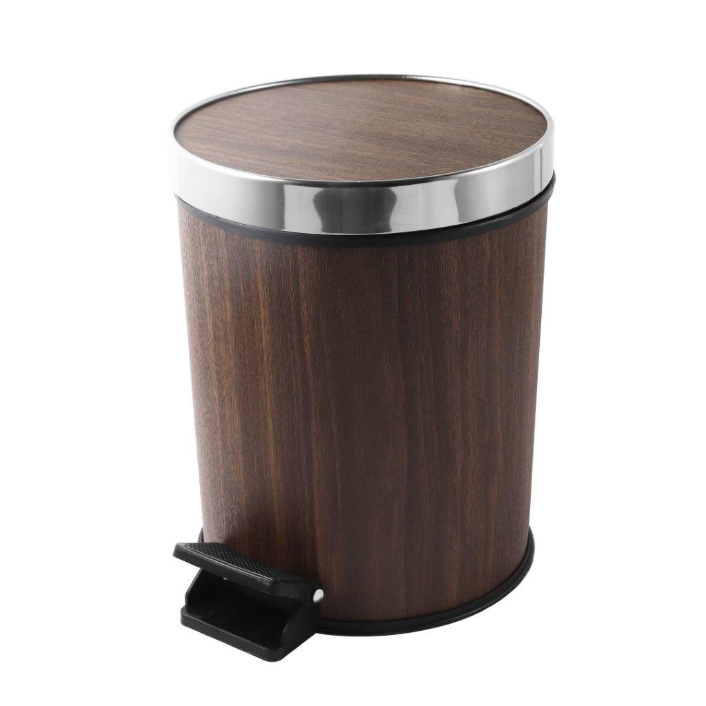 Abstract Print Plastic Pedal Rubbish Bin 25*25*32 cm