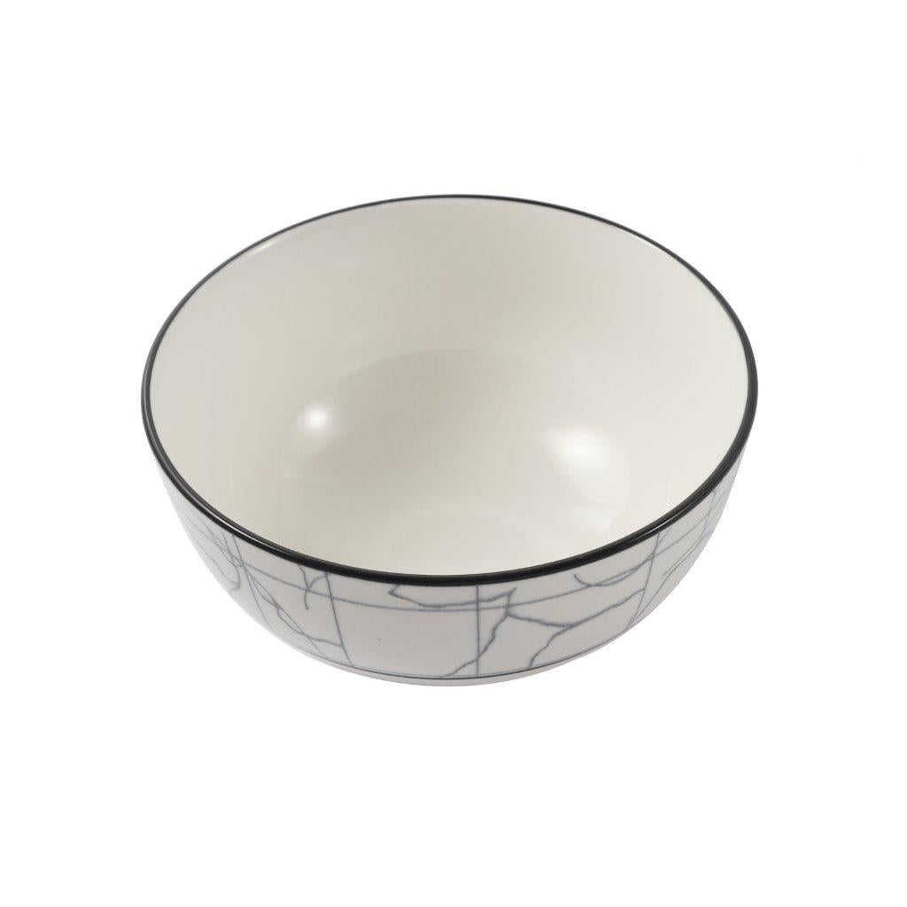 Abstract Print Ceramic Tableware Round Serving Dish Bowl 4.5 cm