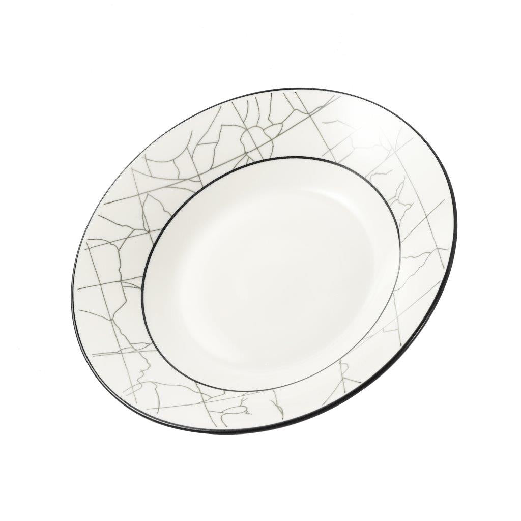 Abstract Print Ceramic Tableware Round Serving Dish Plate 9 cm