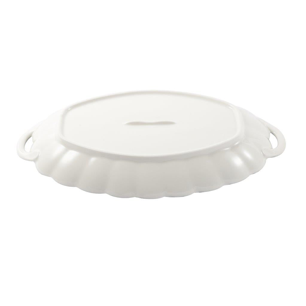 Abstract Print Ceramic Tableware Oval Serving Dish Plate 12.5 cm