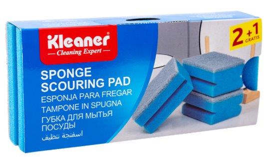 Kleaner Cleaning Scourer Pad Pack of 3 20.5*9.5*5 cm