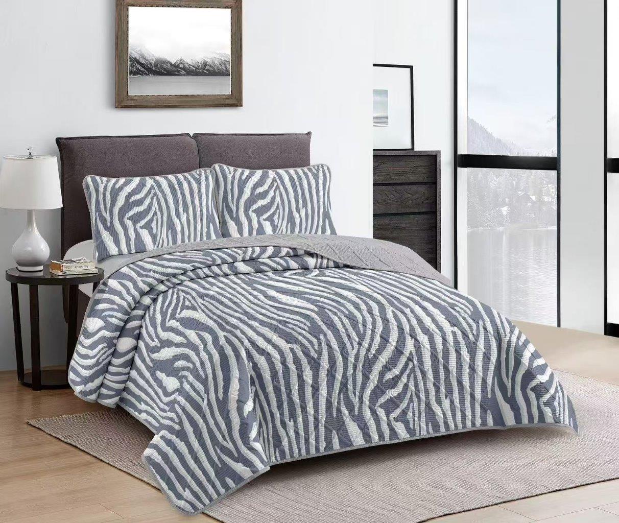 Elegant Design Comforter Bedspread Bedding Set Bed Cover with Pillowcase Set of 3 pcs Bed Cover 220*240 cm Pillowcase 50*70 cm