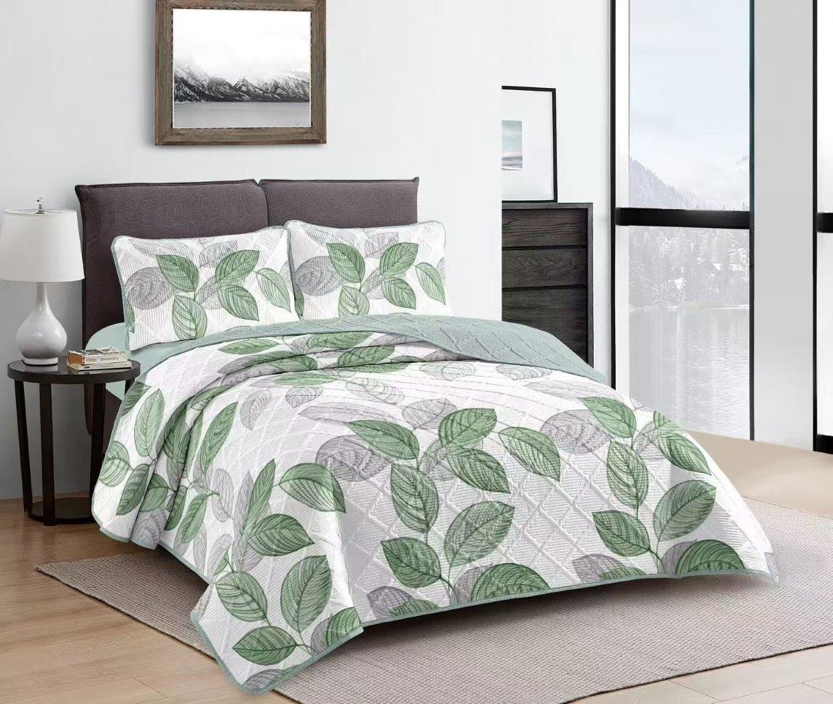Elegant Design Comforter Bedspread Bedding Set Bed Cover with Pillowcase Set of 3 pcs Bed Cover 220*240 cm Pillowcase 50*70 cm
