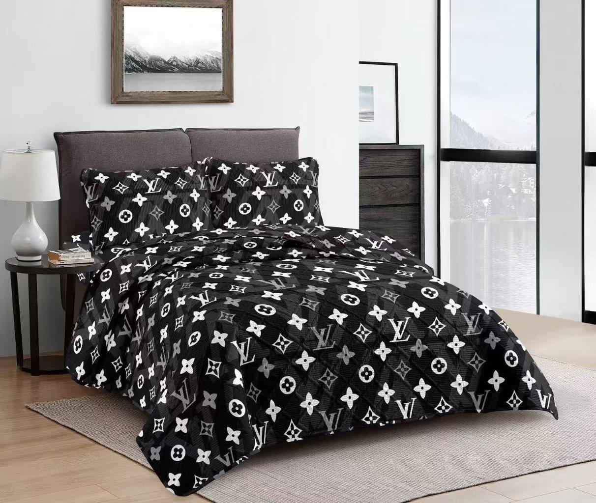 Elegant Design Comforter Bedspread Bedding Set Bed Cover with Pillowcase Set of 3 pcs Bed Cover 220*240 cm Pillowcase 50*70 cm